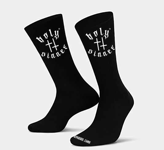 Holy Sinner Logo Socks - Black