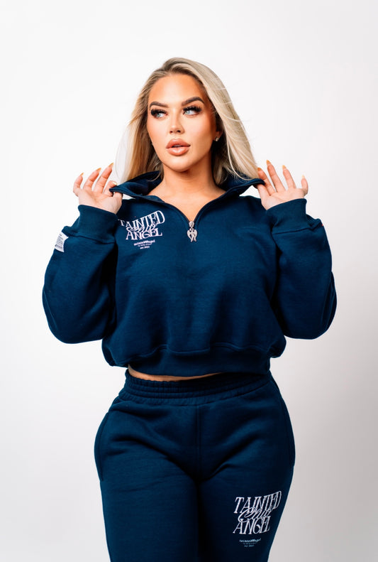 Tainted Angel Club Jogger Set (Navy Blue)