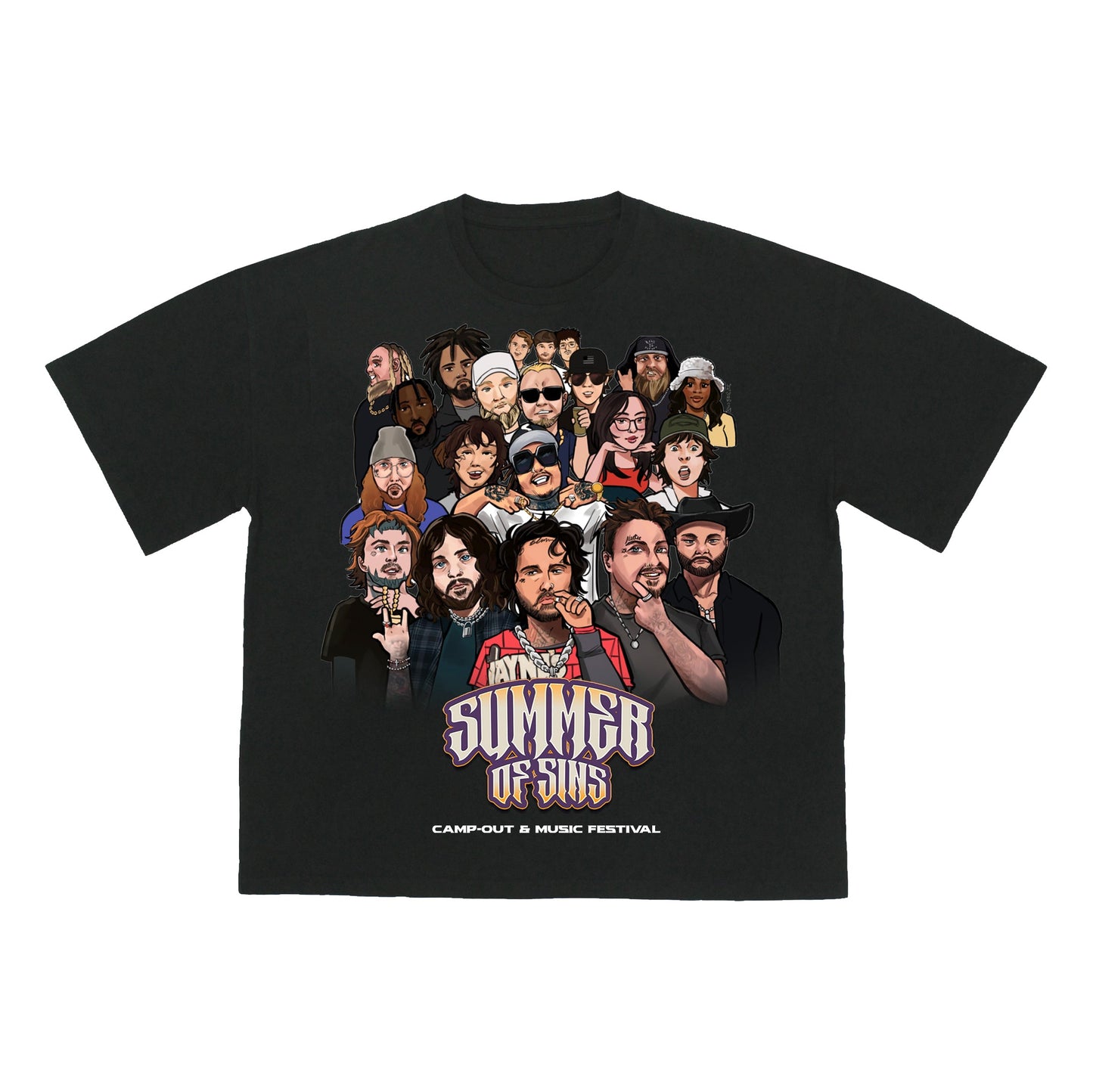 SOS '25 PRE-ORDER- LINEUP CARTOON T-SHIRT