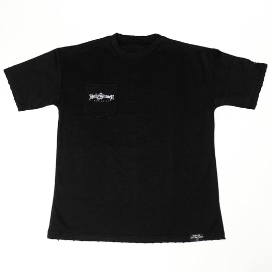 HS WORLDWIDE LOGO T-SHIRT - BLACK