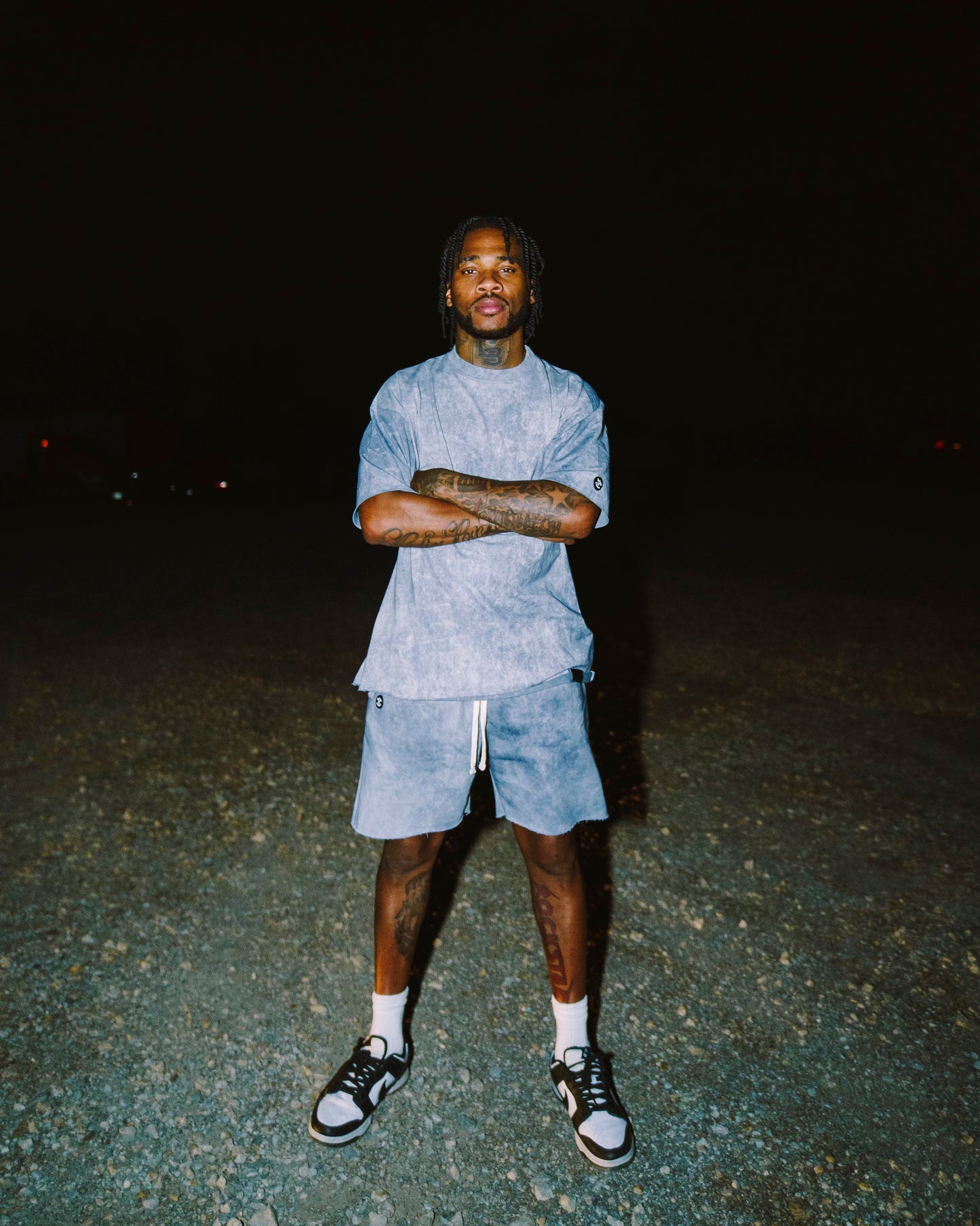 Grey Acid Wash T-Shirt