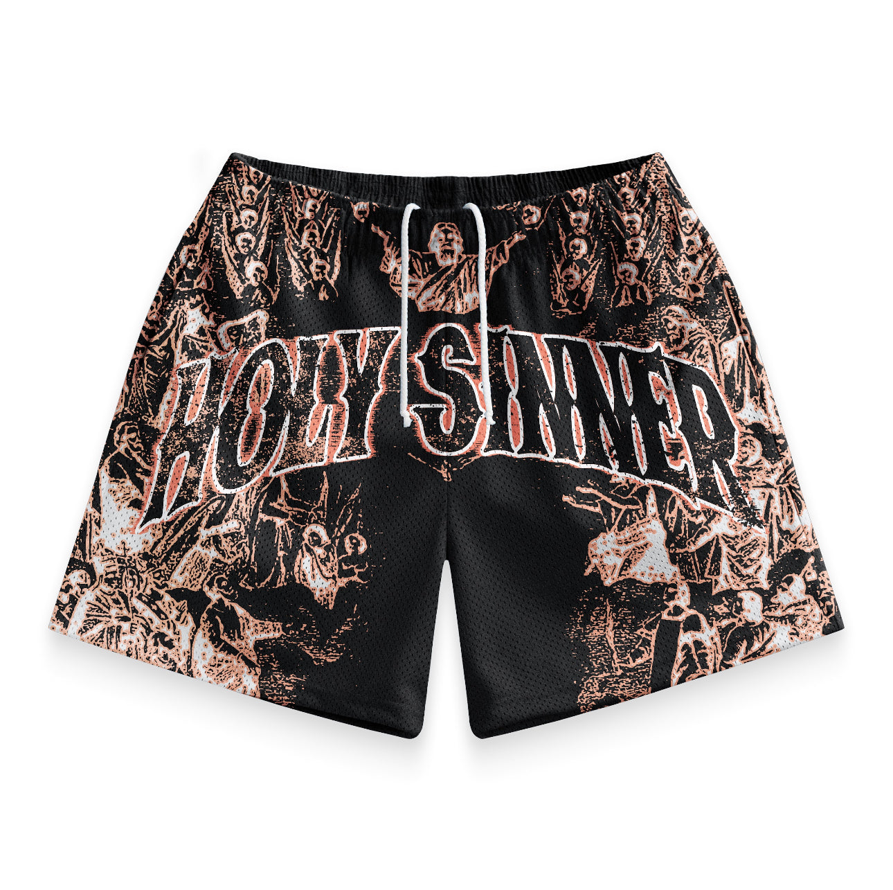 Demon Flames Mesh Shorts