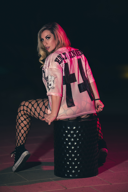 MEN'S “CODY ASH PORKCHOP PINK” FOOTBALL JERSEY (PINK)