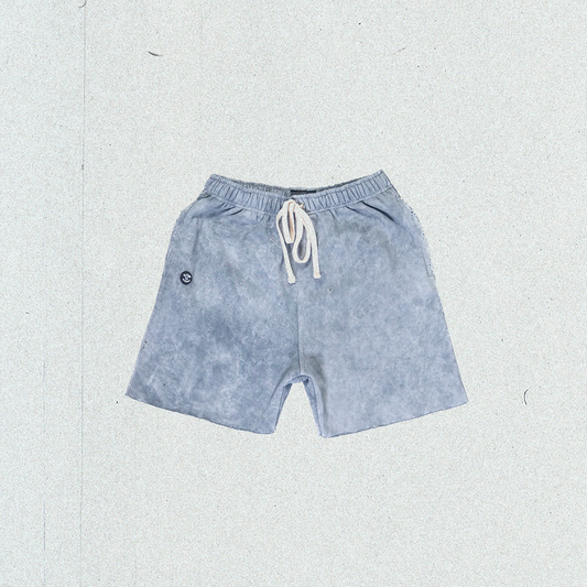 Grey Acid Wash Shorts