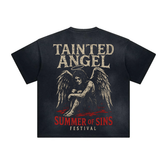 SOS '25 PRE-ORDER TAINTED ANGEL - RED ANGEL SUNFADED T-SHIRT