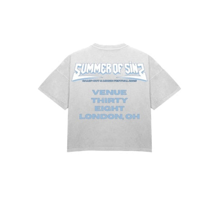 SOS '25 PRE-ORDER- DEMON CHAIN GREY TEE