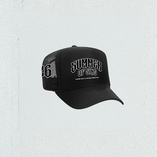 SOS - TRUCKER HAT (BLK)