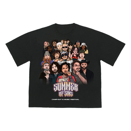 SOS '25 PRE-ORDER- LINEUP CARTOON T-SHIRT
